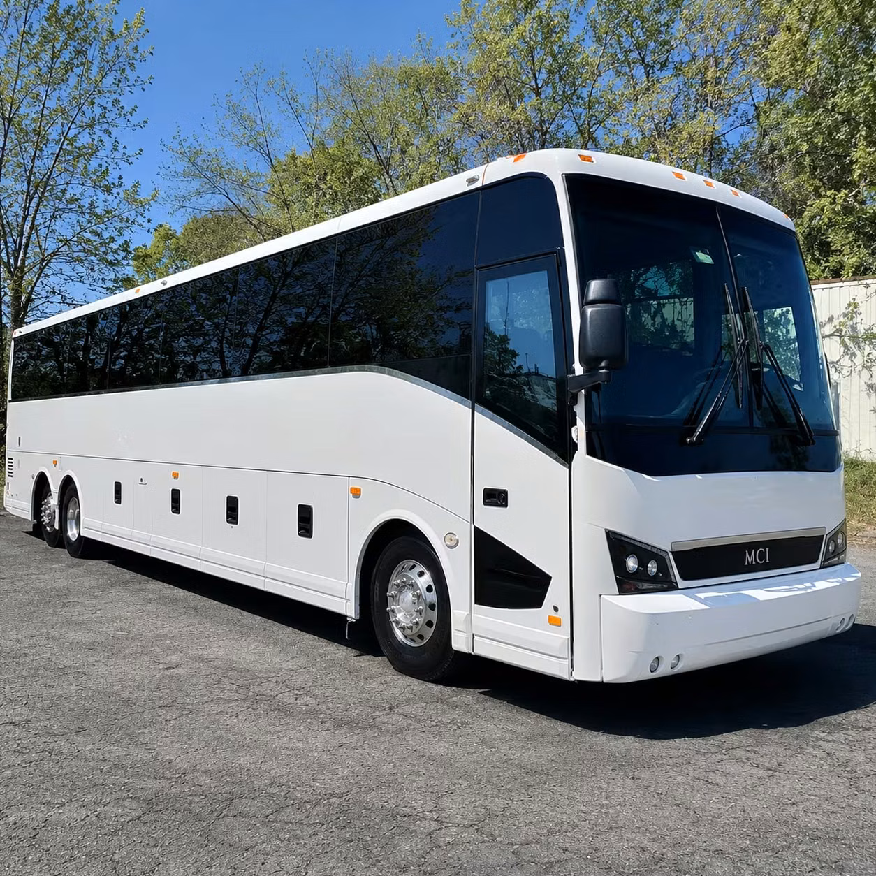 washington charter bus rental exterior